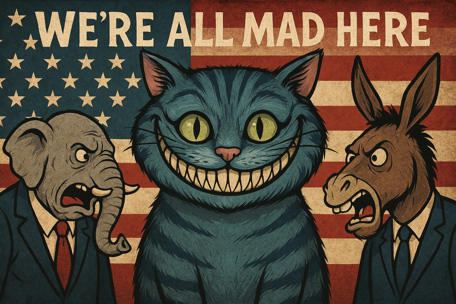 All Mad Here Vinyl Sticker